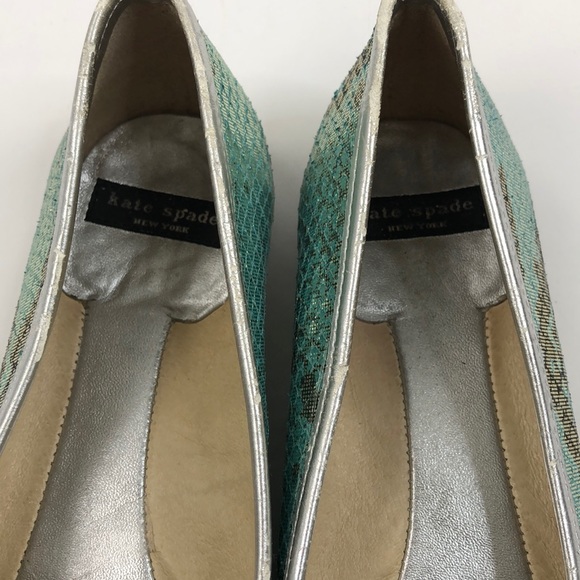 Kate Spade Sequin Bow Toe Ballet Flats - Picture 6 of 6